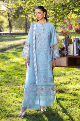 3-PC Unstitched Embroidered Lawn Riwayat By Ramsha | Y-1306